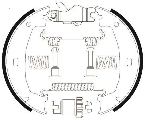 METZGER Handbremsbacken Ø 160,5 mm mit Zubehör Hinten (0152002) für BMW 3 Z4 1