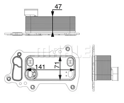 MAHLE Ölkühler (CLC 79 000P) für BMW X3 3 1 X1 5