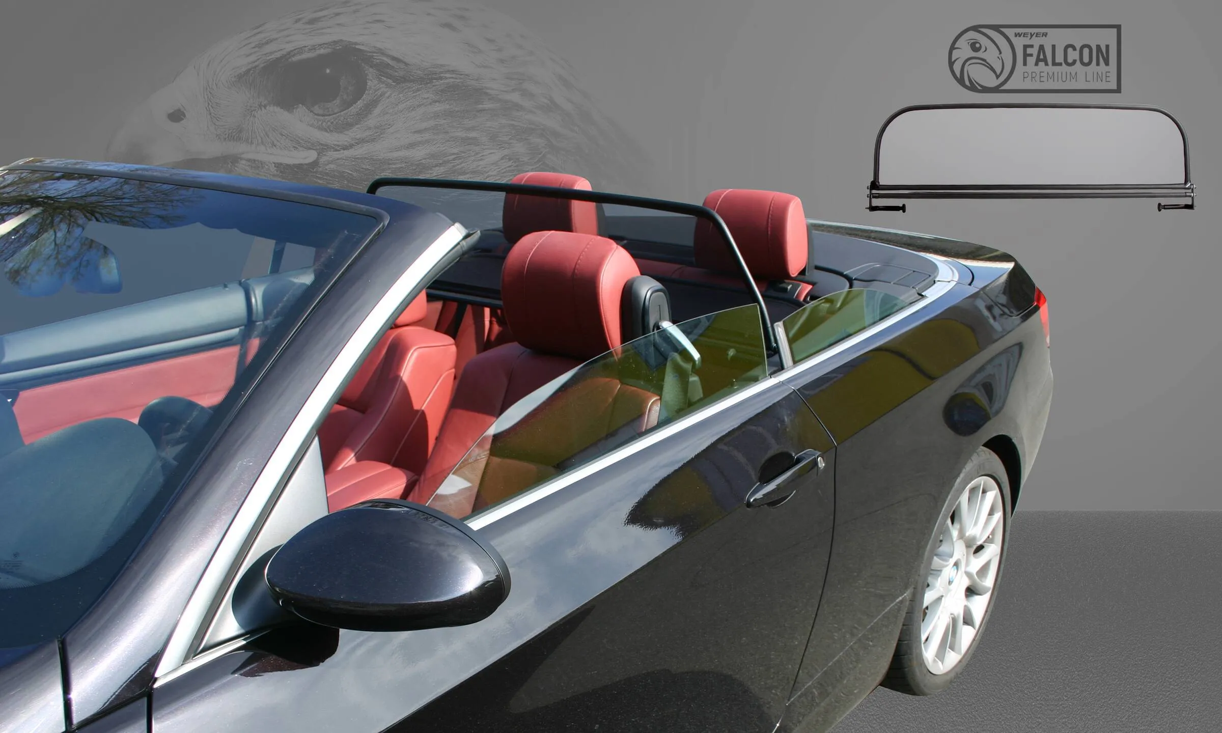 Cabrio Windschott - Premium-Line BMW 3-er E93, Baujahr 2007-2014