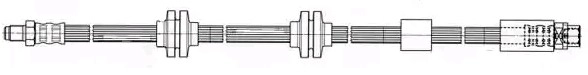 BREMBO Bremsschlauch Links (T 06 030) für BMW 1 3 Z4