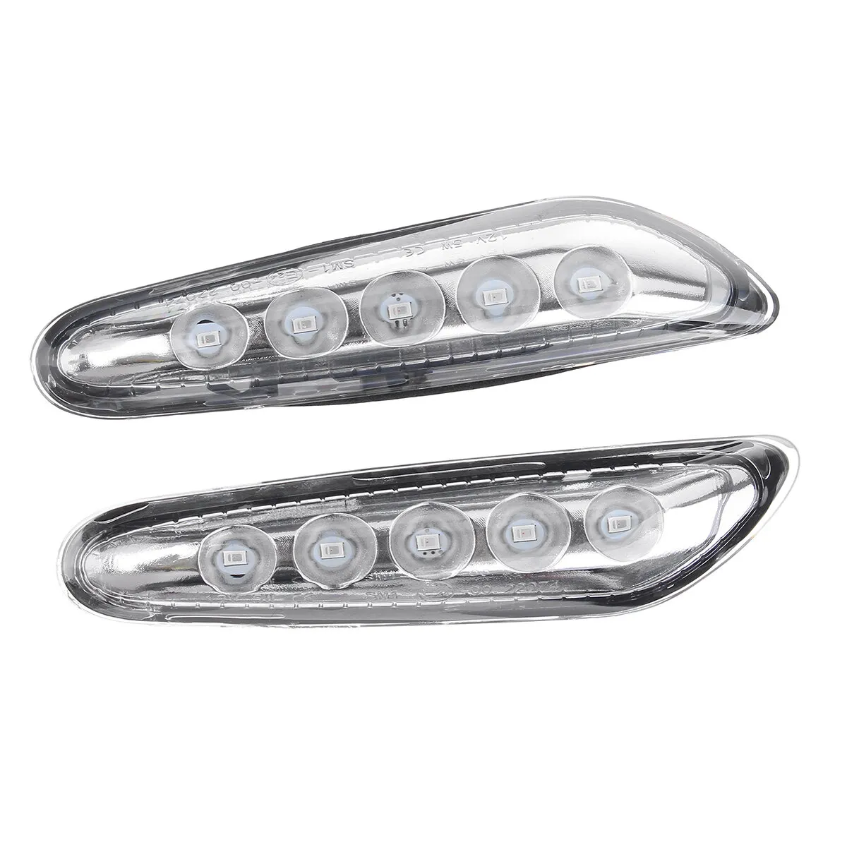 LED-Seitenanzeige Repeater-Leuchten Schwarz / Klar Für BMW E46 E60 E81 E83 E87 E90 E91 M.