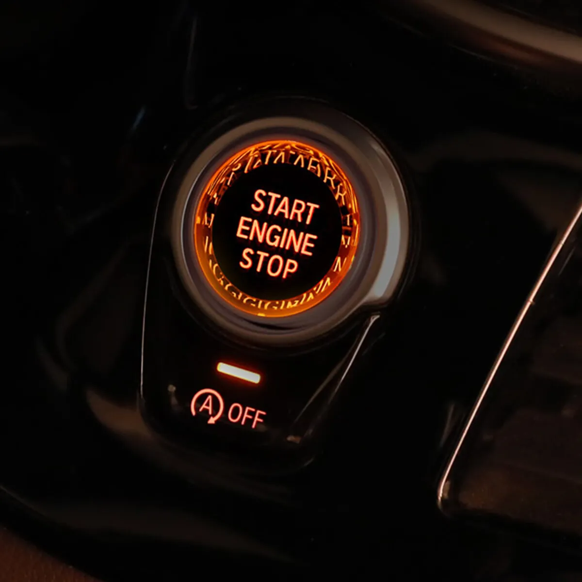 Crystal Car Motor Start-Stopp-Schalter für BMW E Fahrgestell E90 E91 E92 E93 E60 E84 E83 E70 E70 E71 E72 E89