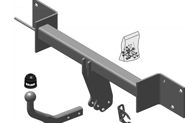 BRINK Anhängerkupplung Schwarz (444500) für BMW 3 | Anhängerkupplung, AHK