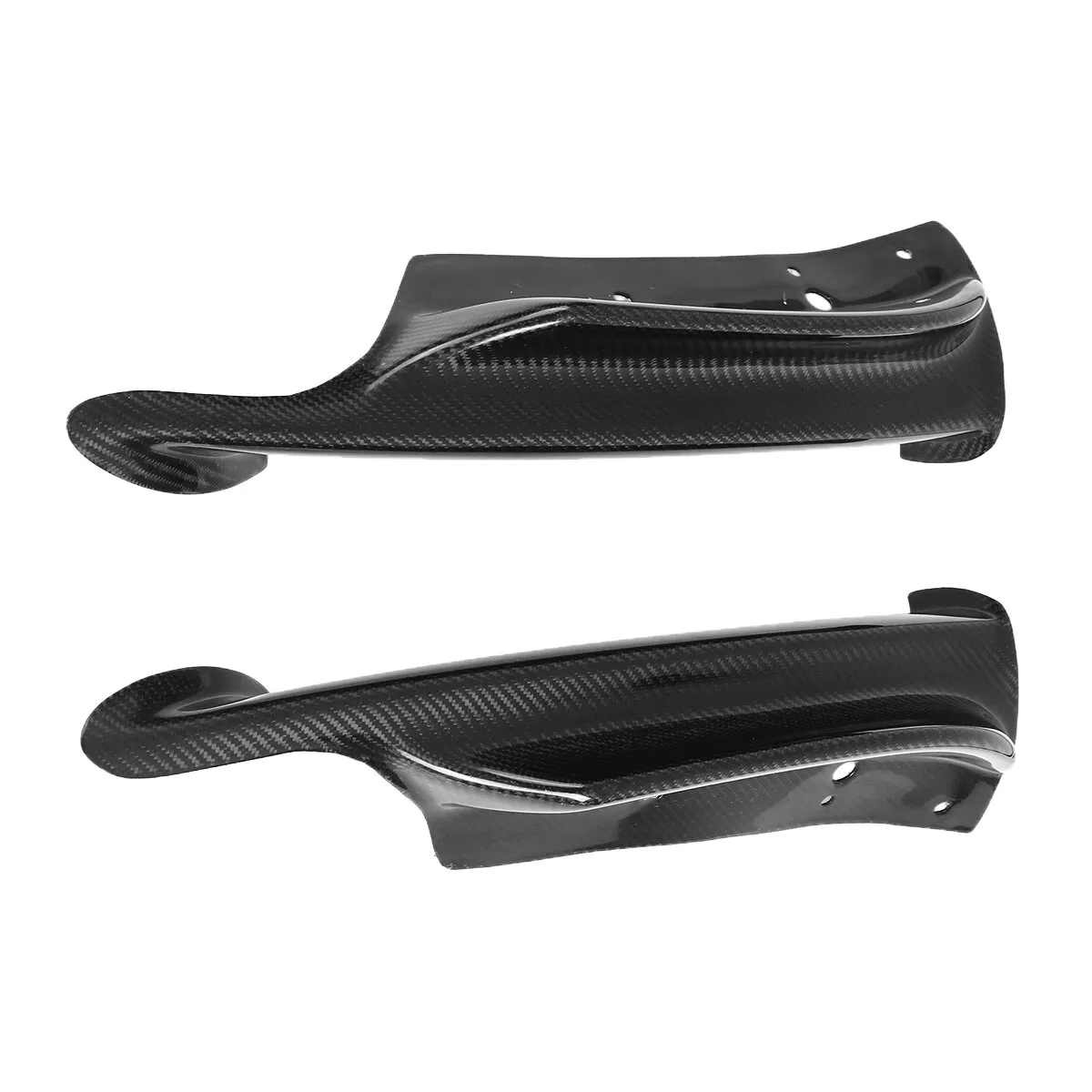 2PCS Front Lip Splitter Für BMW 2005-2008 E90 E91 3er M Tech Bum Carbon