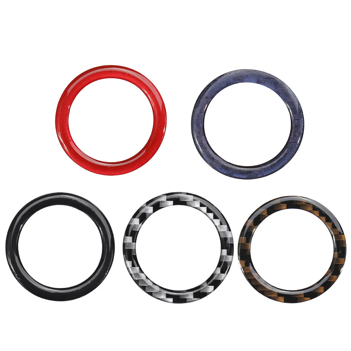 25mm Kohlefaser-Netzschalter Start-Stopp-Taste Dekorative Ringverkleidung Für BMW E90 E60 E70 3 5 X5