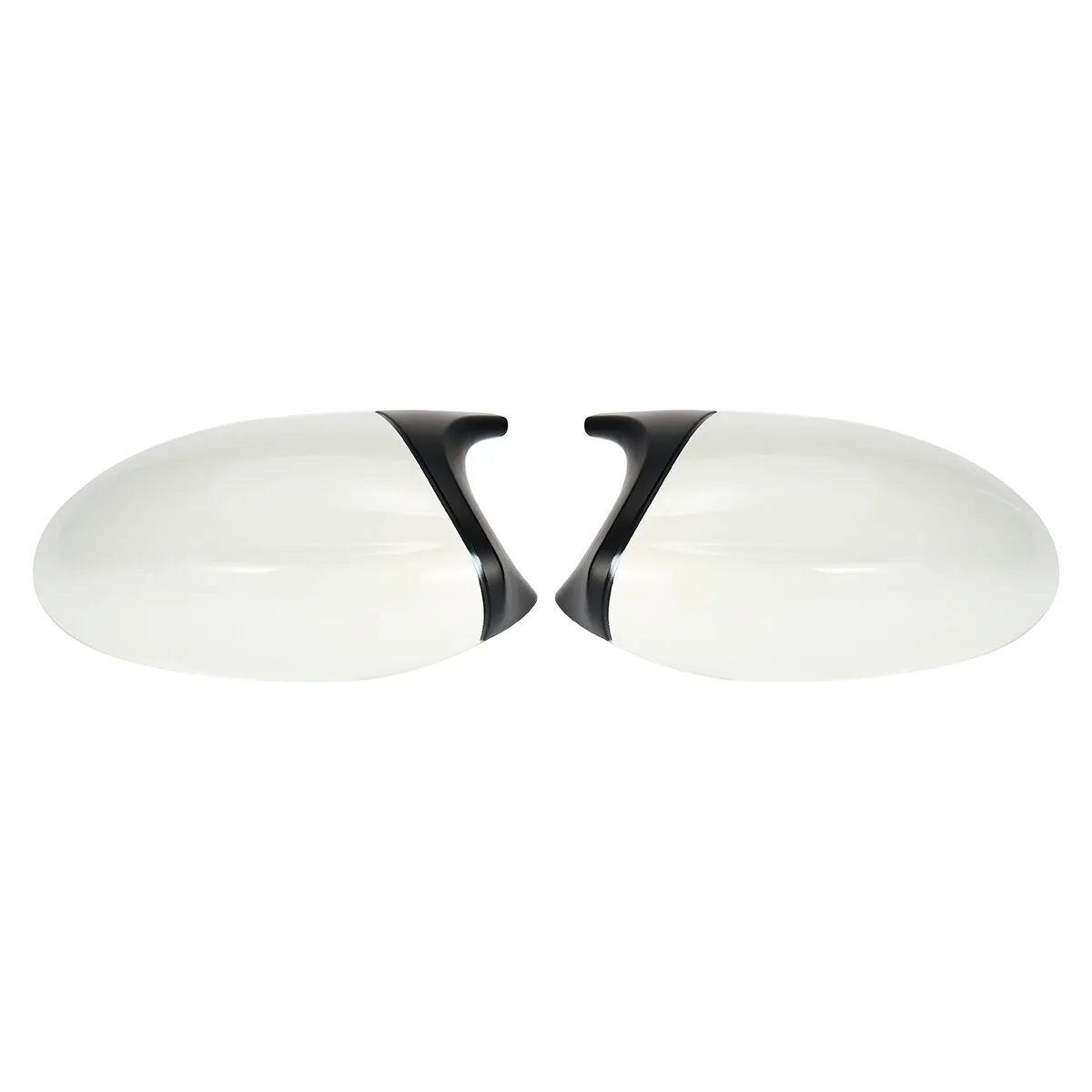 1 Paar Rückspiegelkappe M3 Style Glossy White Für BMW E90 E91 E92 E93