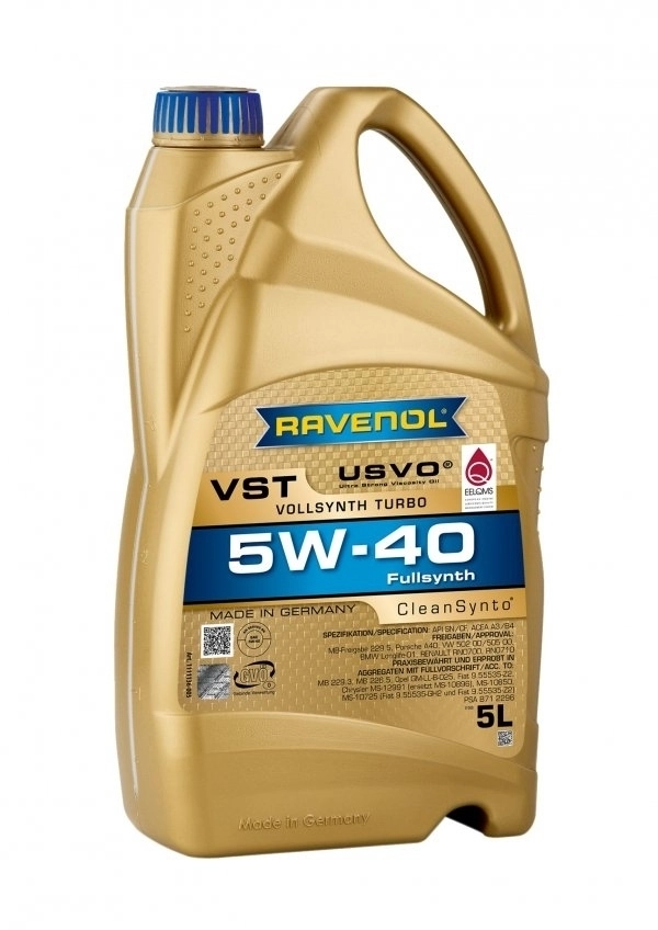 5 Liter RAVENOL vollsynthetisches Motoröl Turbo VST SAE 5W40