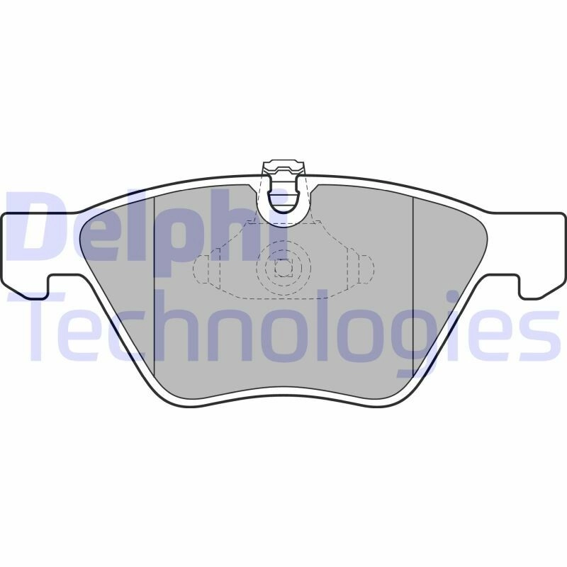 DELPHI Bremsbelagsatz, Scheibenbremse vorne rechts links ohne Zubehör für BMW (BRILLIANCE) 3411676909 34116769099 3411679684 LP1956