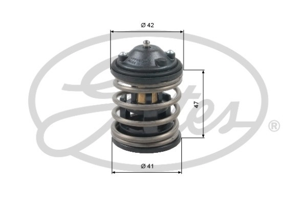 GATES Thermostat, Kühlmittel mit Dichtungen für MINI TOYOTA BMW 11517805192 SU00400002 TH47487G1