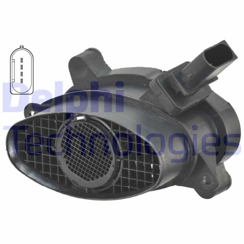 DELPHI Luftmassenmesser 12V für BMW 13627788744 AF10303-12B1