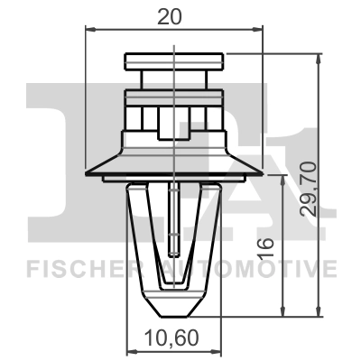 FA1 Clip, Zier-/Schutzleiste 10-40025.25 25x 20mm für BMW 51477117532 51477025224