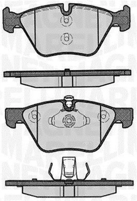 MAGNETI MARELLI Bremsbelagsatz, Scheibenbremse 363916060156 vorne rechts links  für BMW 34116769100 34116771868 34116769099