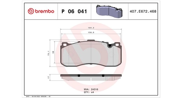 MAGNETI MARELLI Bremsbelagsatz, Scheibenbremse 363700406041 vorne rechts links  für MINI BMW 34106860642 34116786044 34116797860