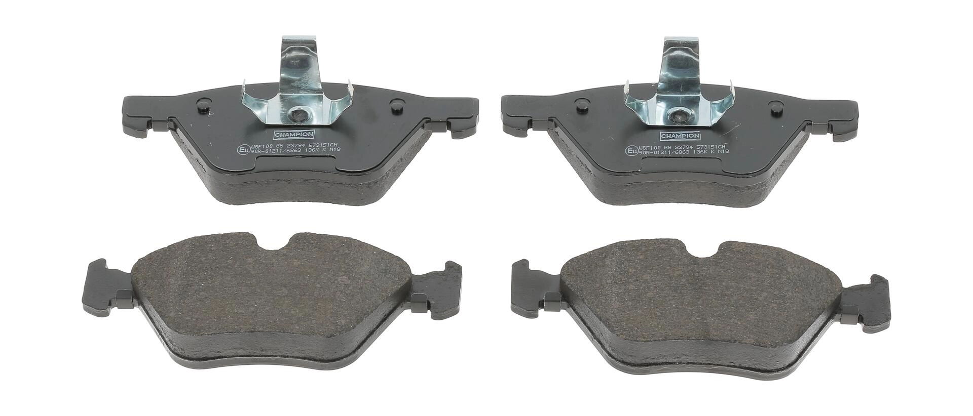 CHAMPION Bremsbelagsatz, Scheibenbremse 573151CH vorne rechts links  für BMW 34112288876 34116769100 34116763617