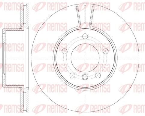 REMSA Bremsscheibe 6974.10 vorne rechts links belüftet Ø300mm 300mm für BMW 34116854998 34116772669 34116764643