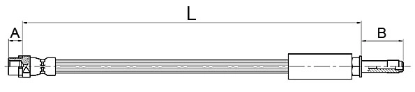 METZGER Bremsschlauch 4110145 hinten rechts  für BMW 34306762837 34306789431 34306768851