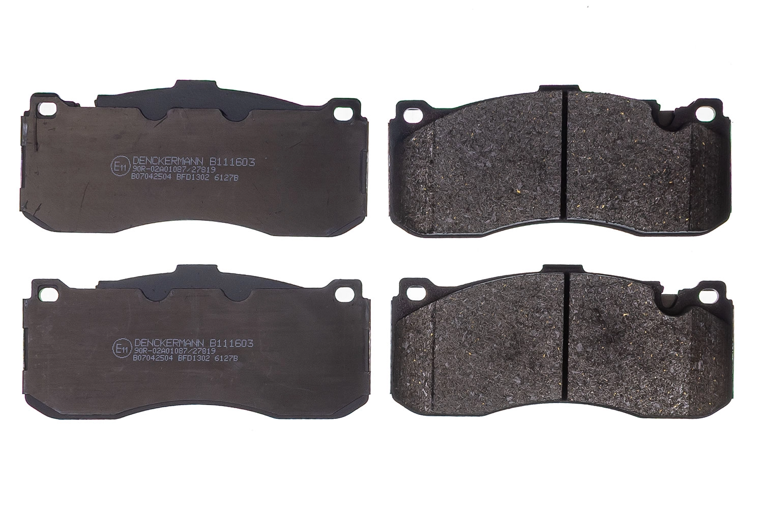 DENCKERMANN Bremsbelagsatz, Scheibenbremse B111603 vorne rechts links  für BMW 34116786044