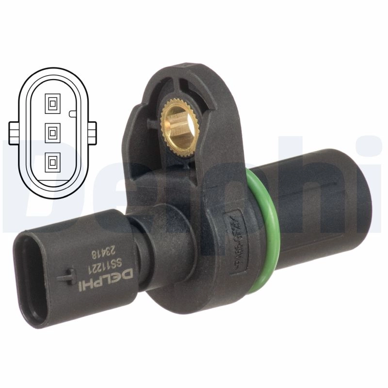 DELPHI Sensor, Nockenwellenposition SS11221 3-polig für MINI BMW 13627803093