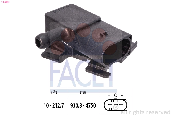 FACET Sensor, Abgasdruck 10.3283  für MINI TOYOTA BMW 89481-YV010 13627805152 7805152