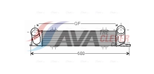 AVA QUALITY COOLING Ladeluftkühler BWA4538  für ALPINA BMW 17517798788