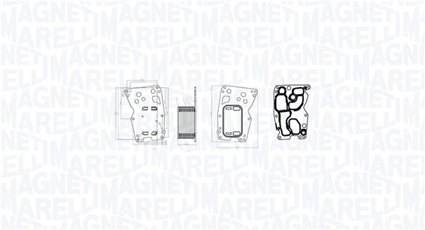 MAGNETI MARELLI Ölkühler, Motoröl 350300000300  für TOYOTA BMW 11428507626 15710-WA010