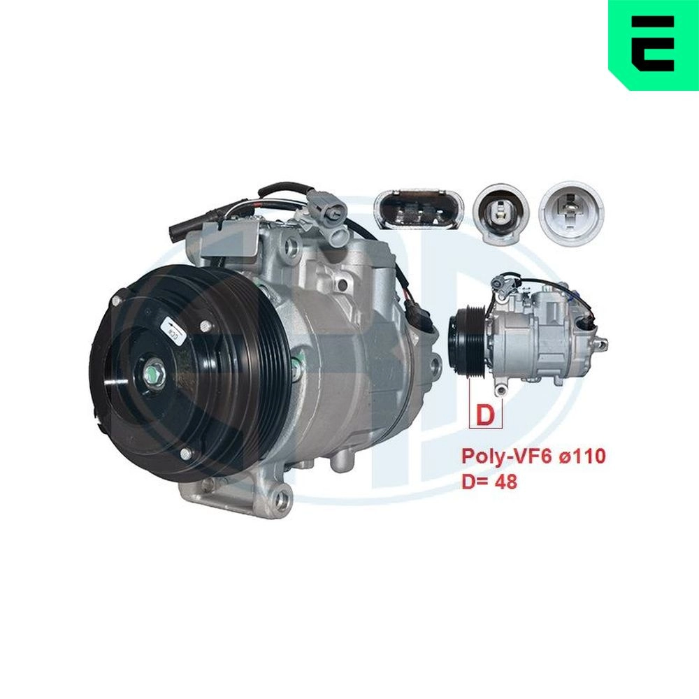 ERA Kompressor, Klimaanlage 670127 12V für BMW 64526987862