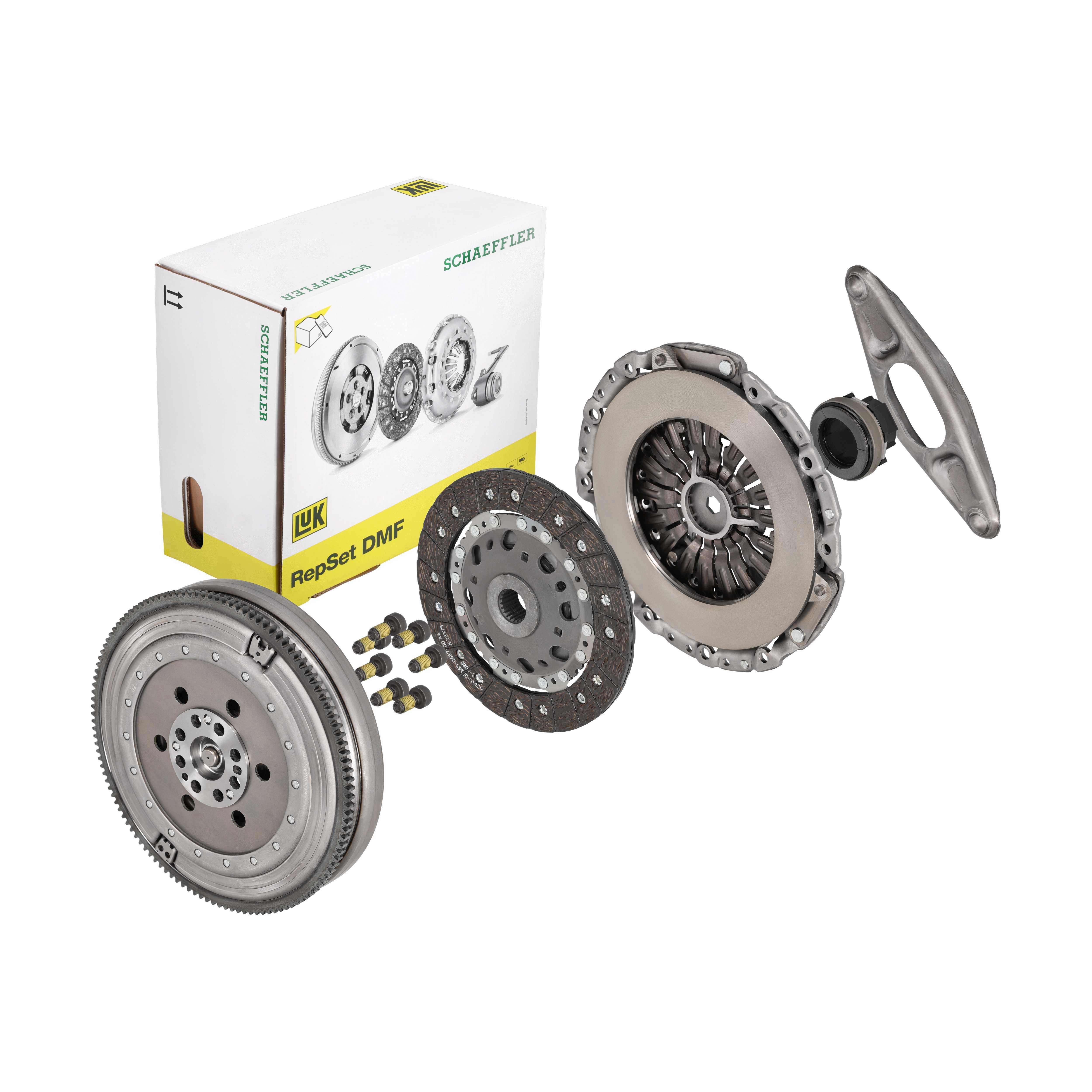 Schaeffler LuK Kupplungssatz RepSet DMF 600 0230 00 mit Führungslager für BMW 21207637279 21208631807 7570154