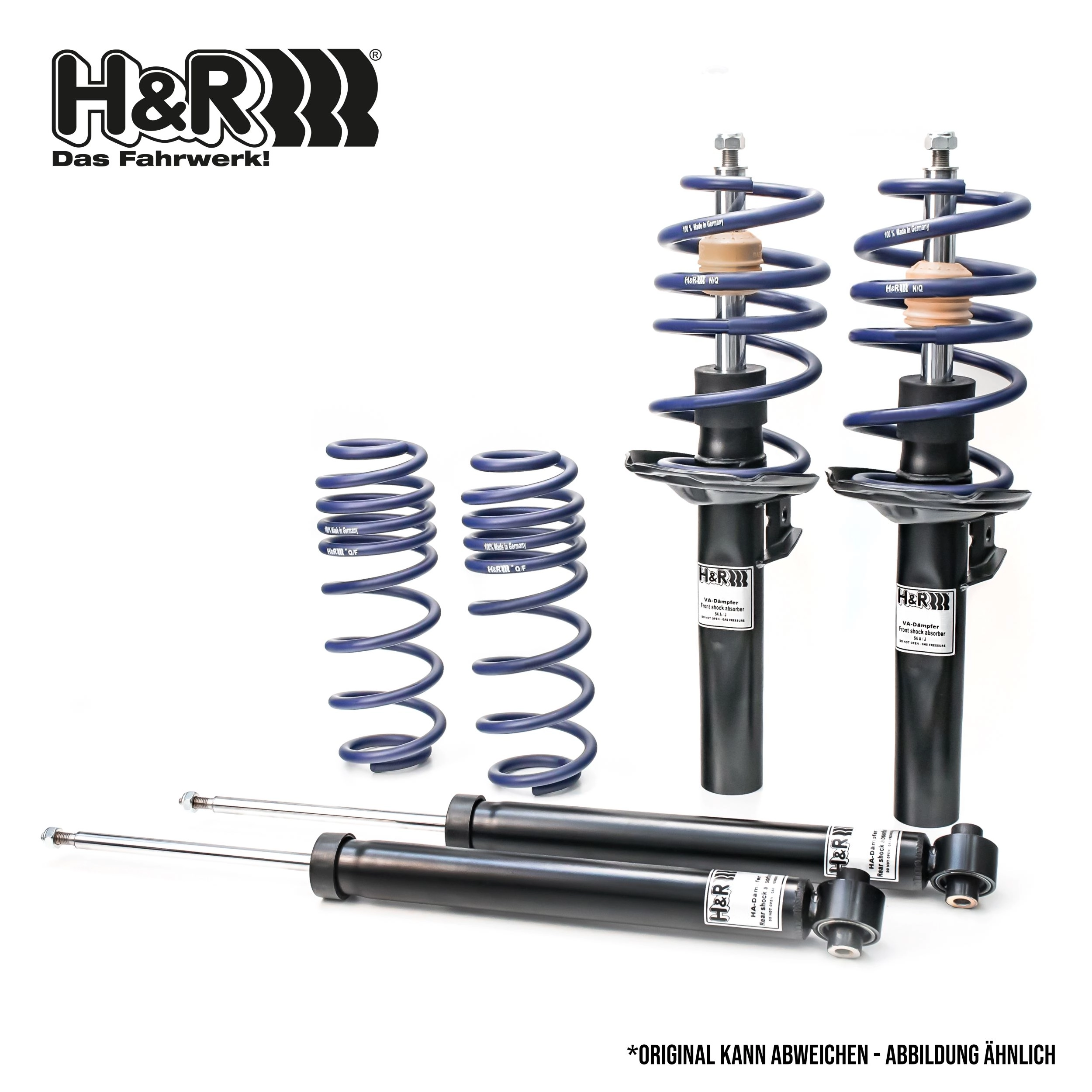 H&R Fahrwerkssatz, Federn/Dämpfer Cup-Kit Komfortfahrwerke/Cup-Kit Comfort-Suspensions 40187-2  für BMW