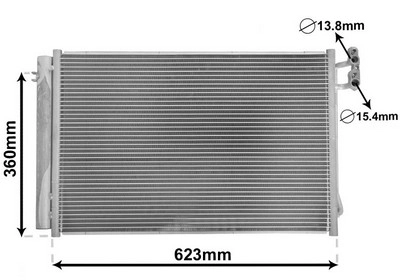 VAN WEZEL Kondensator, Klimaanlage 06005295  für BMW 9229022 9169791 64509169791