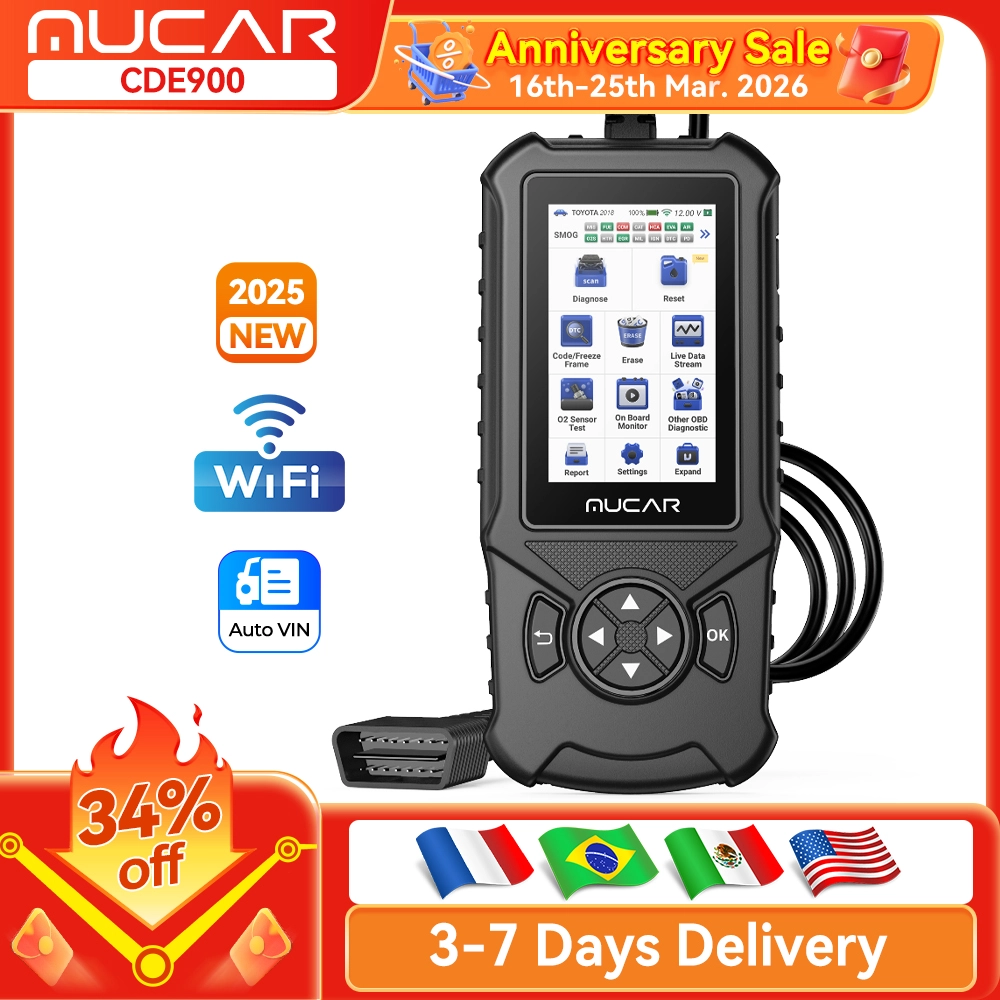 MUCAR CDE900/cde900 Pro OBD2 Diagnosetool 32 GB Scanner Bremse Airbag Getriebe Motor Diagnose Codeleser