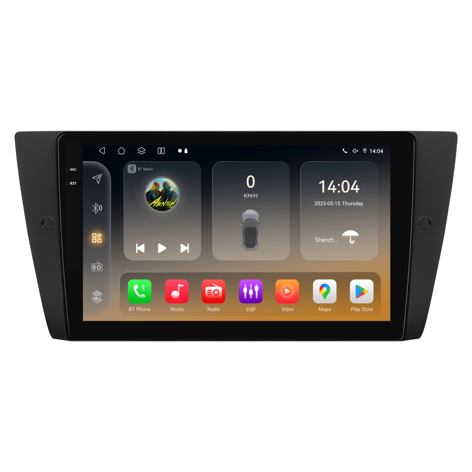 Hizpo Auto Android 14 Multimedia Radio Player für BMW 3er E90 E91 E92 E93 2006-2012 GPS Navigation Stereo Audio Head Unit