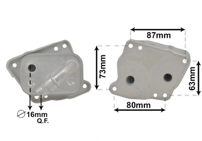 VAN WEZEL Ölkühler, Motoröl 06003412 mit Dichtungen für BMW 11427508967