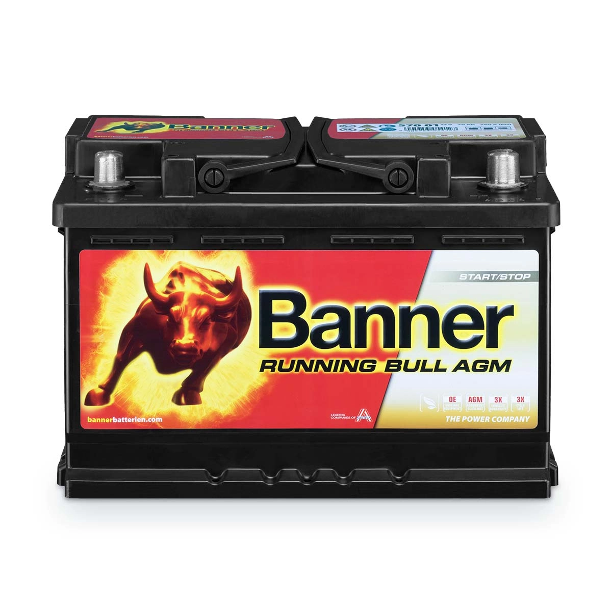 Banner Running Bull Autobatterie 12V 70Ah 57001 AGM