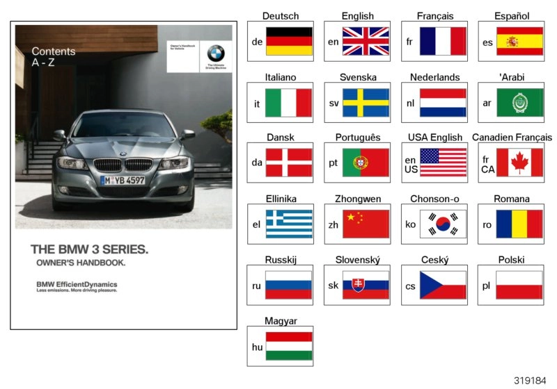 BMW Betriebsanleitung Deutsch, ohne iDrive E90 E91 01402606907 -