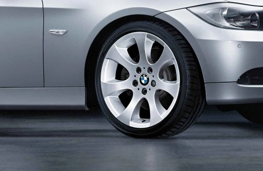 BMW Alufelge Ellipsoidspeiche 162 silber 8J ET34 3er E90/E91/E92/