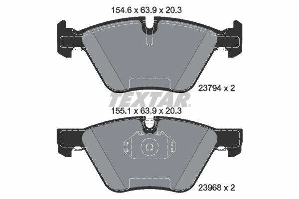 Textar Epad Bremsbeläge vorne BMW E90 318 320 325 330 i d