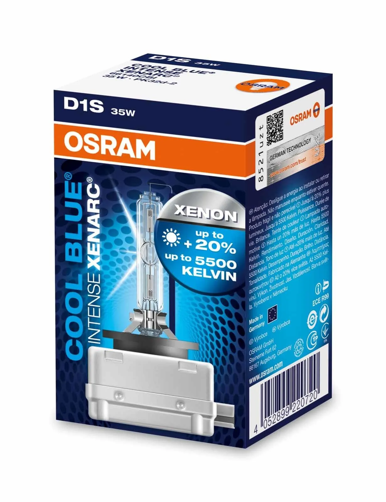 D1S Xenarc Cool BlueIntense 35W (1 Stk.) | Osram