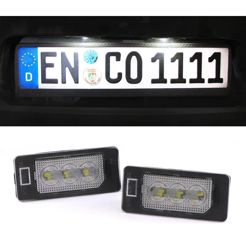 LED Kennzeichenbeleuchtung High Power weiß 6000K Für BMW 3er E90 E91 E92 E93