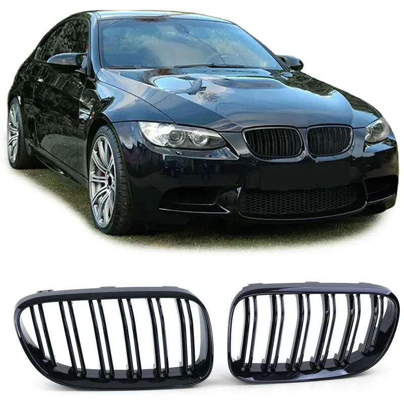 Sport Kühlergrill Nieren Doppelsteg schwarz glänzend BMW 3er E92 E93 10-13