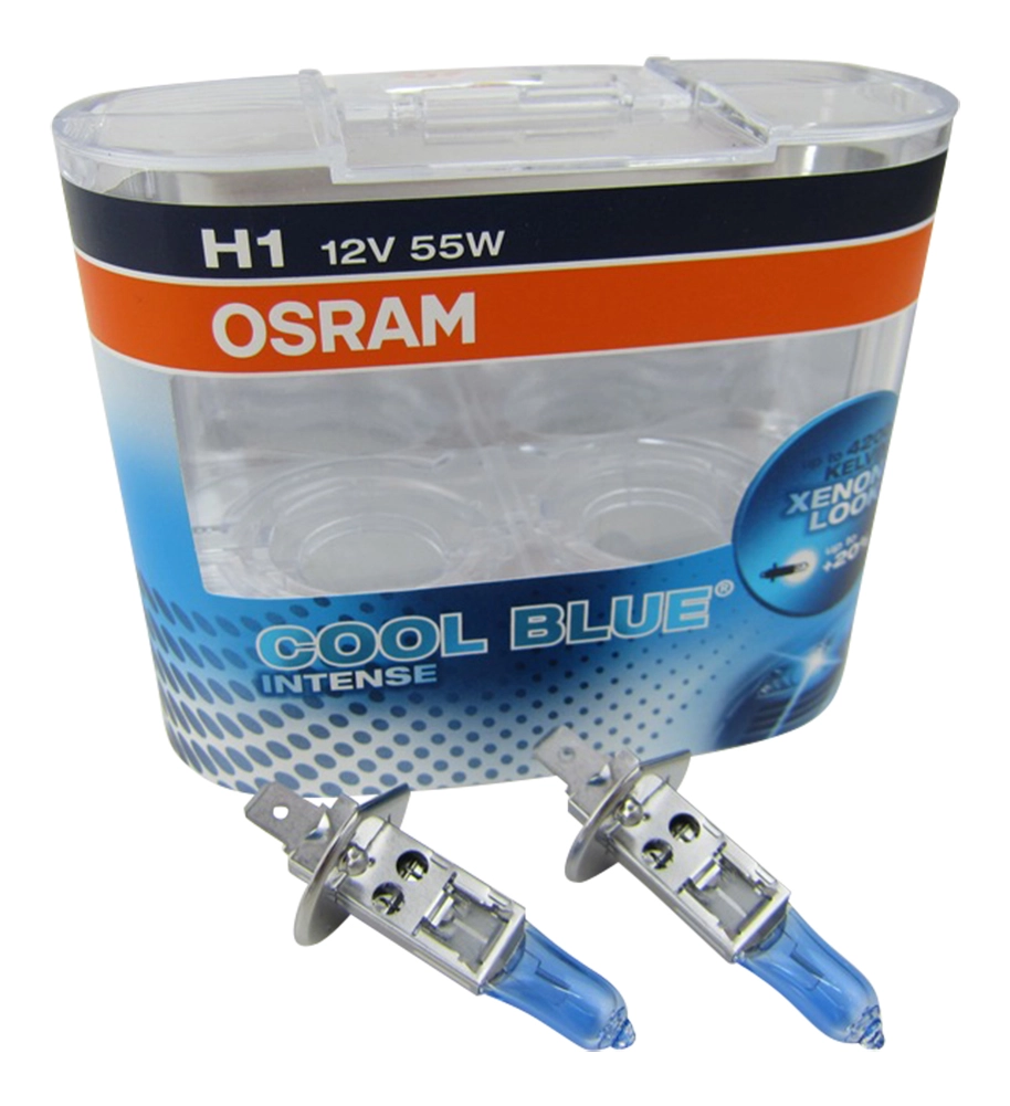 2x Original Osram H1 Cool BLUE Intense DUO-PACK Birnen Lampen #66 für FERNLICHT