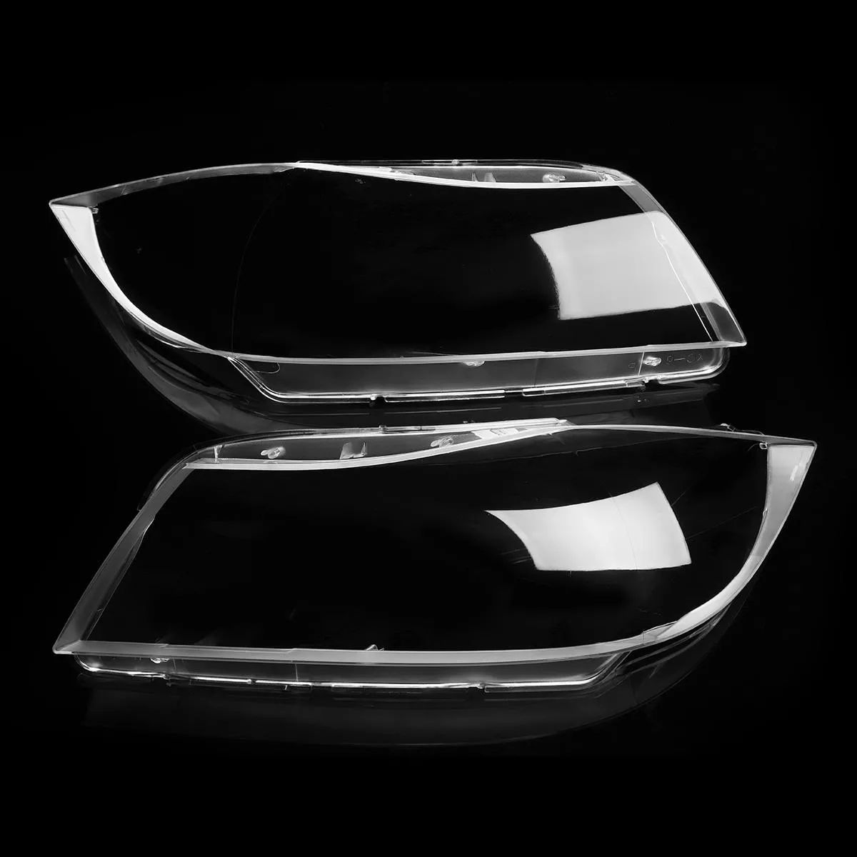 Paar Auto Xenon Scheinwerfer Glas Lampe Objektiv Kunststoffabdeckung für BMW 3 E90 E91