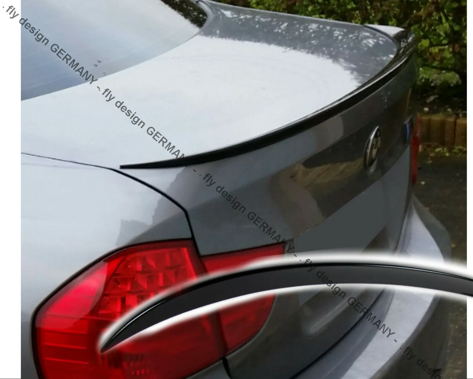 für BMW E90 Tuning Heckspoiler Lippe LACKIERT SCHWARZ Kofferraum Spoiler