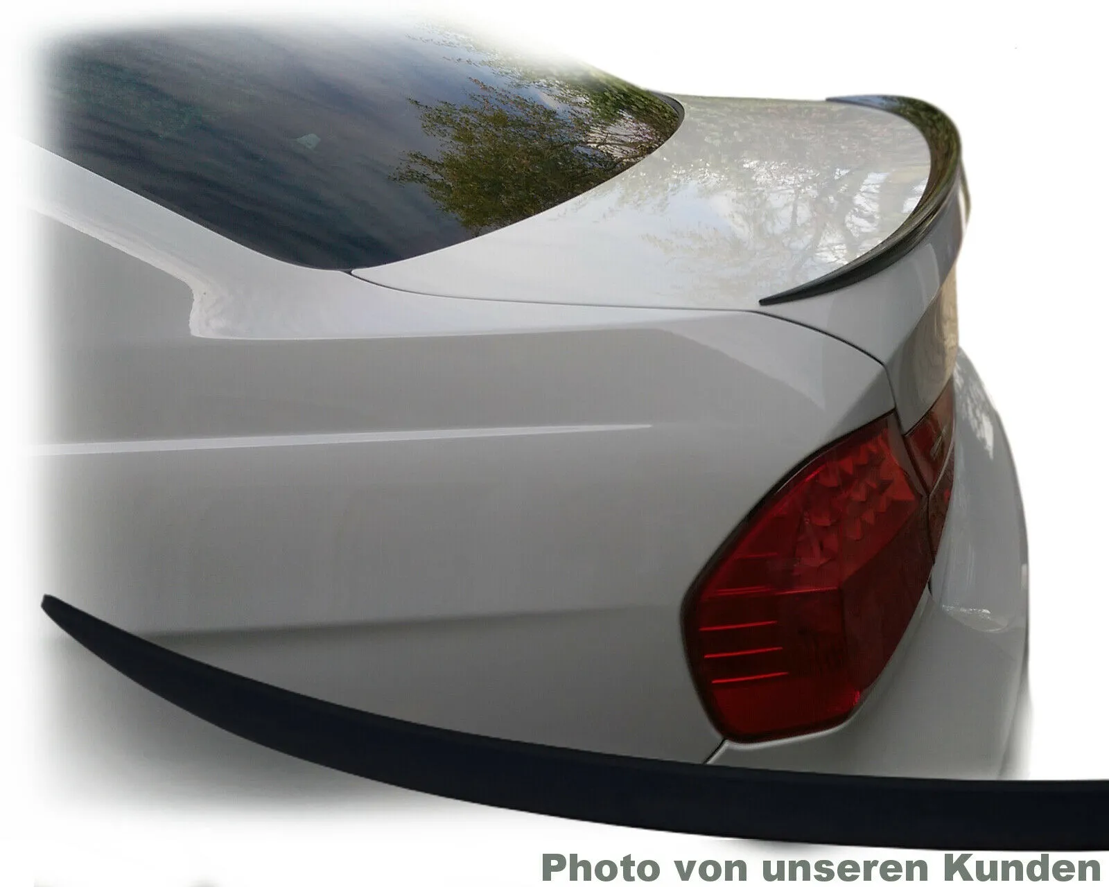 für BMW E90 Tuning Heckspoiler Lippe LACKIERT SCHWARZ Kofferraum Spoiler