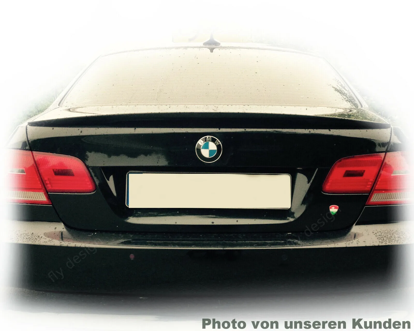 für BMW 3er e90 spoiler abrisskante heck typ performance lackiert saphirschwarz 