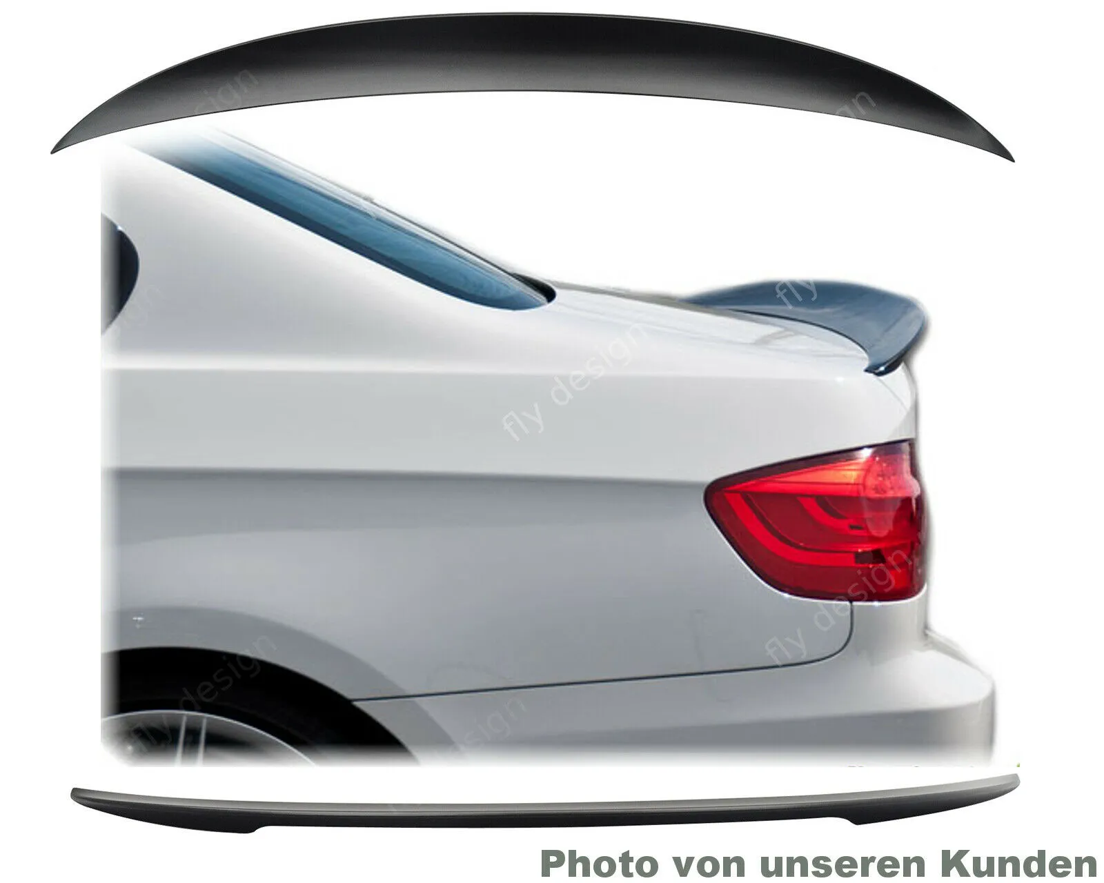 für BMW 3er e90 spoiler abrisskante heck typ performance lackiert saphirschwarz 