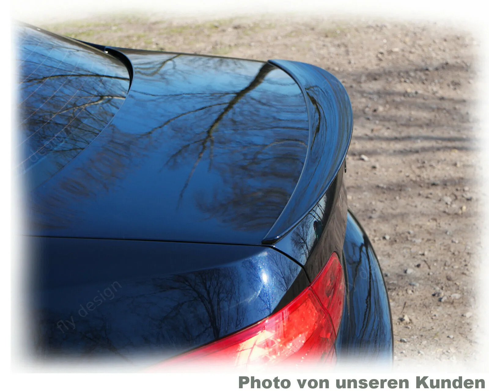 für BMW 3er e90 spoiler abrisskante heck typ performance lackiert saphirschwarz 