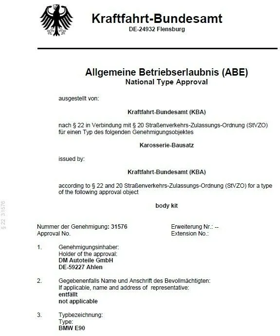 Sport Stoßstange ohne PDC NSW passt für BMW E90 E91 auch M Paket 08-11 LCI  ABE*