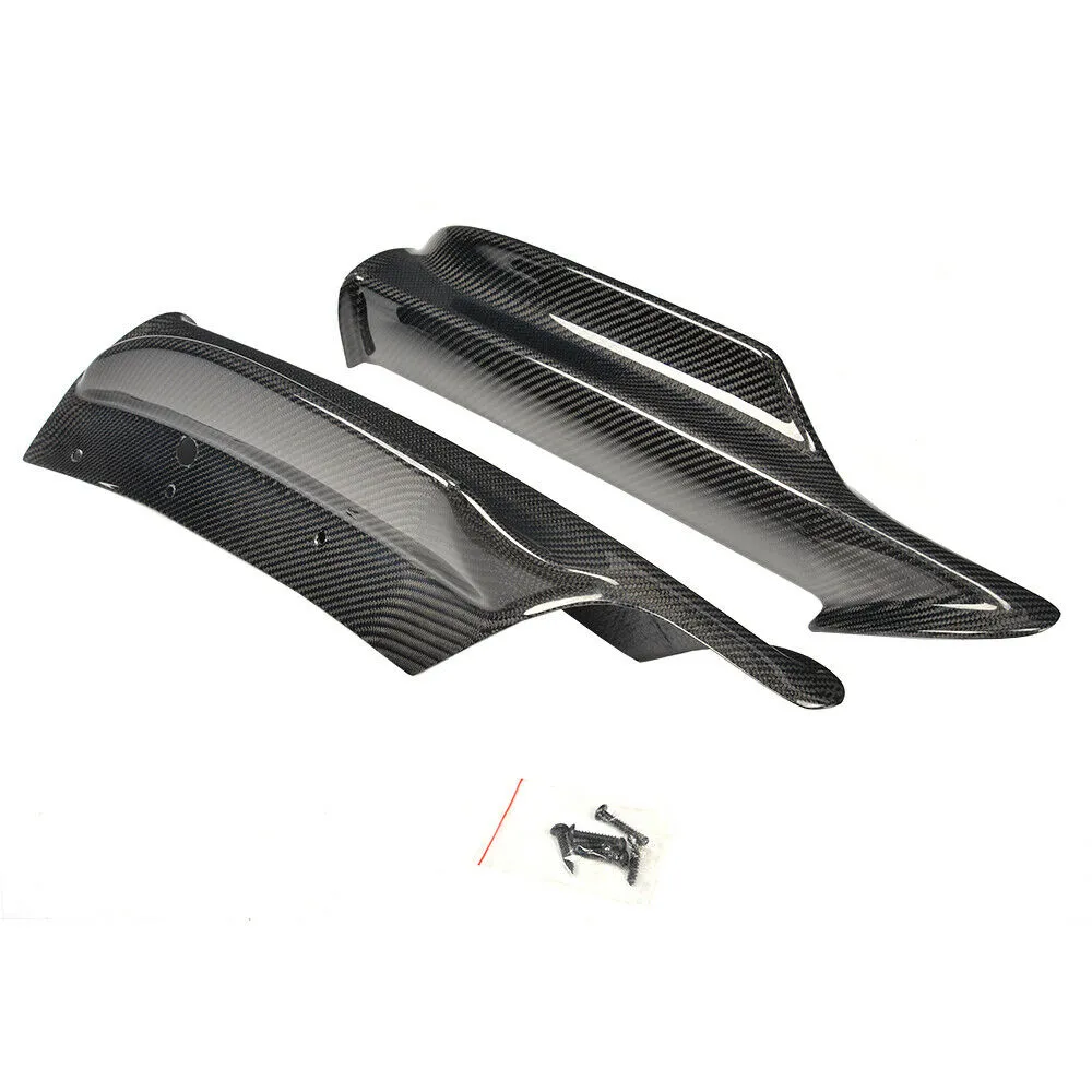 2x Carbon Splitter Flaps Frontlippe Stoßstangen Spoiler für BMW 3er E90 M-Paket 