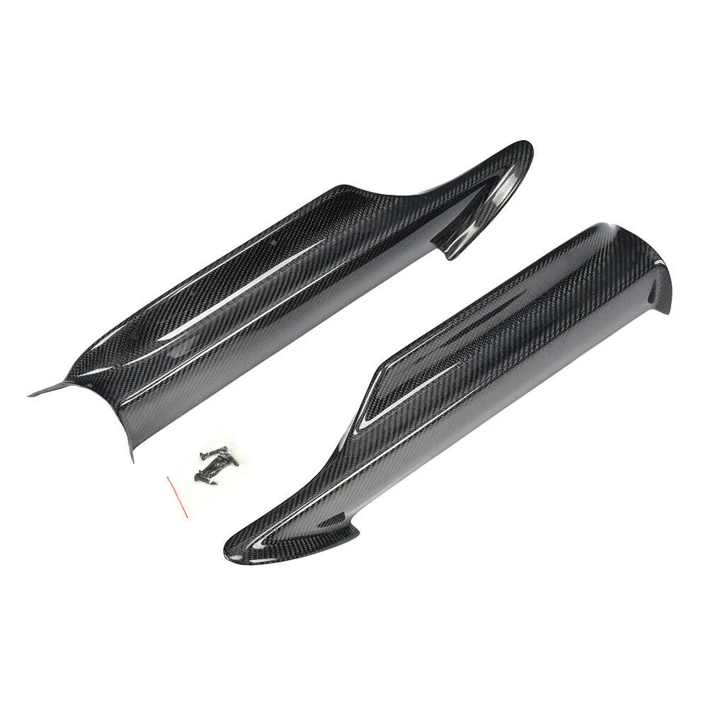 2x Carbon Splitter Flaps Frontlippe Stoßstangen Spoiler für BMW 3er E90 M-Paket 