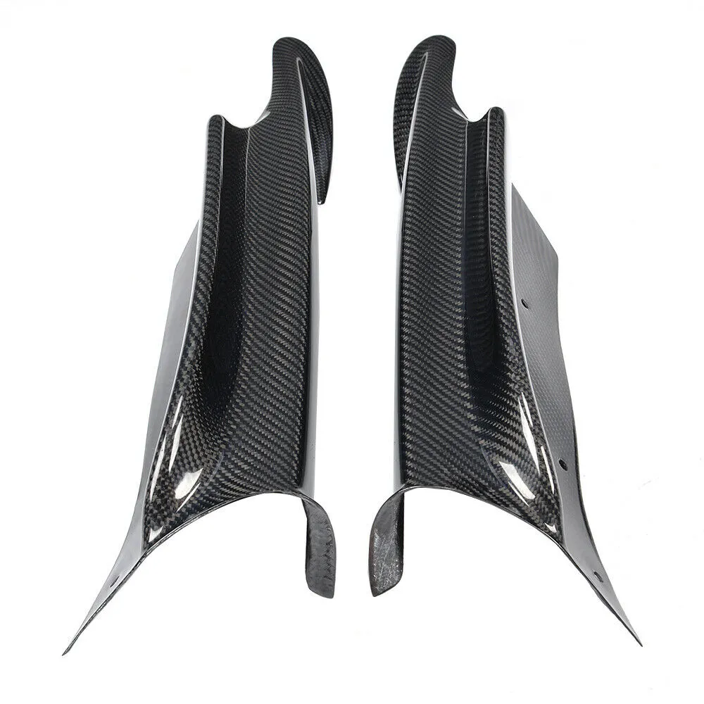 2x Carbon Splitter Flaps Frontlippe Stoßstangen Spoiler für BMW 3er E90 M-Paket 
